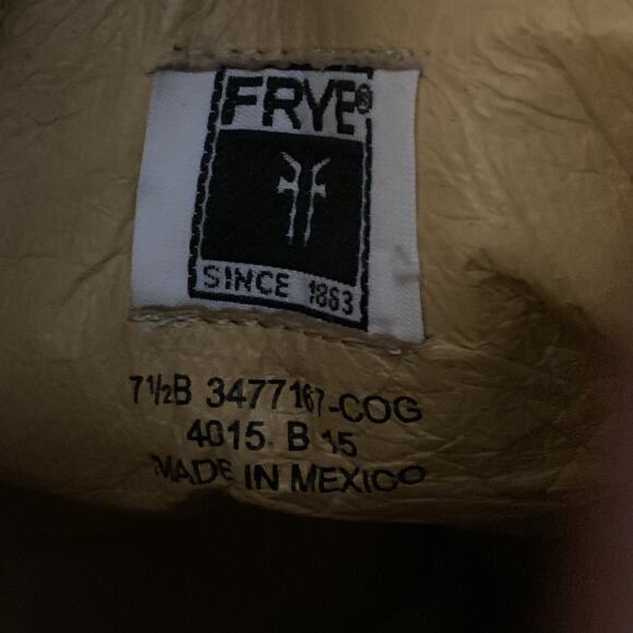 Frye Kendall Tall Cognac Brown Pull On Boots Women Size 7.5 B 4015 - Picture 9 of 10